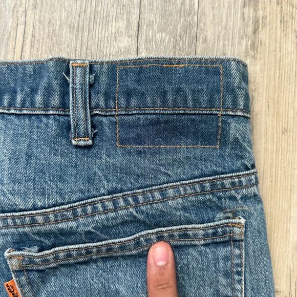 Vintage 70s Levi's Orange Tab 517XX Bootcut Denim Jeans Size 36X31 - Picture 4 of 10
